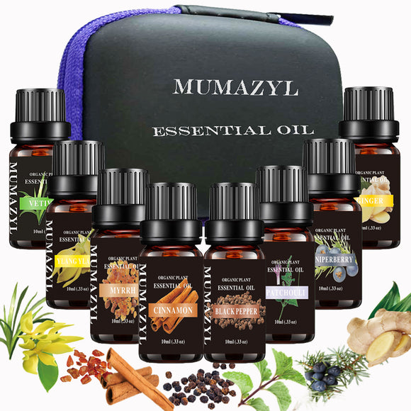 Rose & Vanilla Essential Oils - 100% Pure Organic Natural Plant Oils for  Diffuser, Aroma, Spa, Massage, Yoga, Perfume, Body - 2x10ML